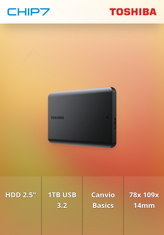 1TB HDD TOSHIBA 2.5