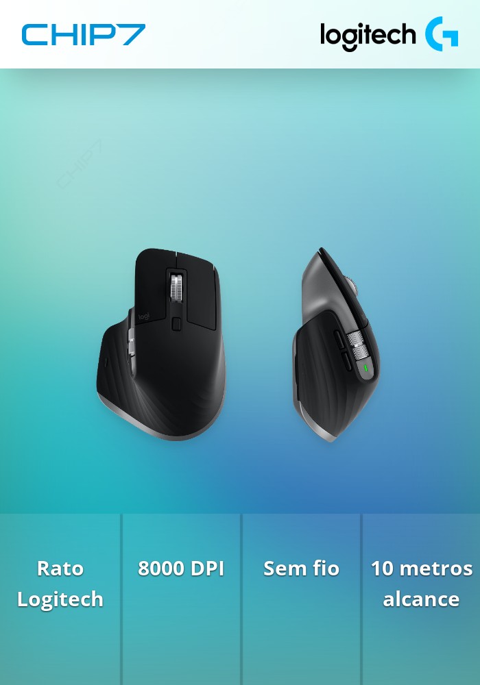 Rato Óptico Logitech MX Master 3S Advanced Wireless 8000DPI | CHIP7