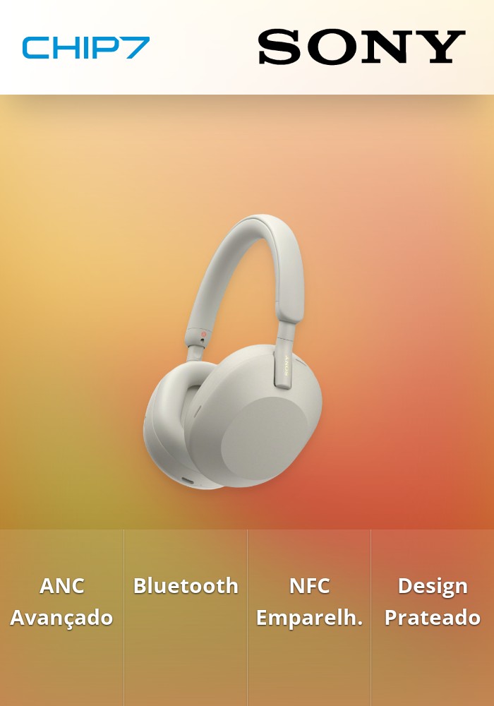Headphones Sony WH-1000XM5 Bluetooth ANC NFC Prateados