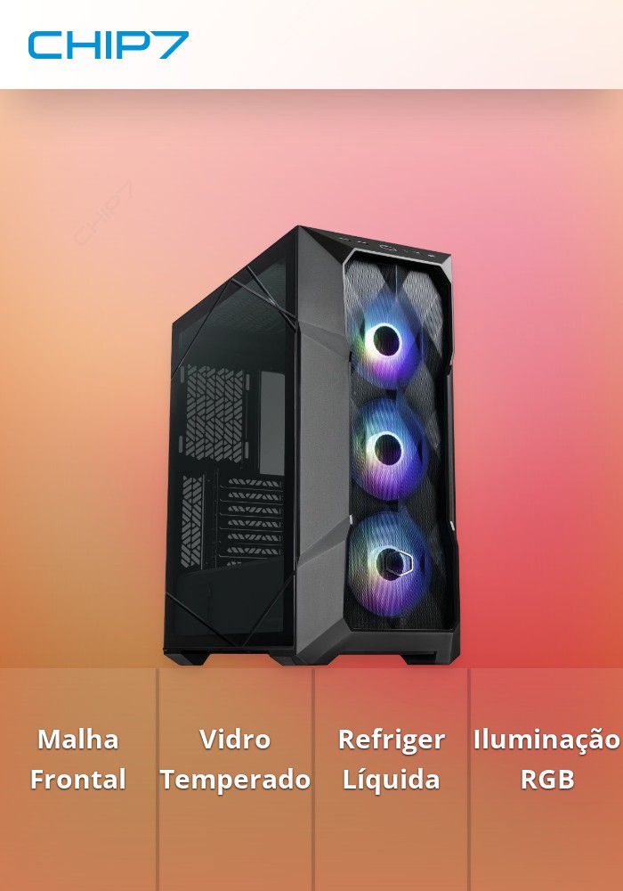 Caixa ATX Cooler Master MasterBox TD500 Mesh V2 Preta