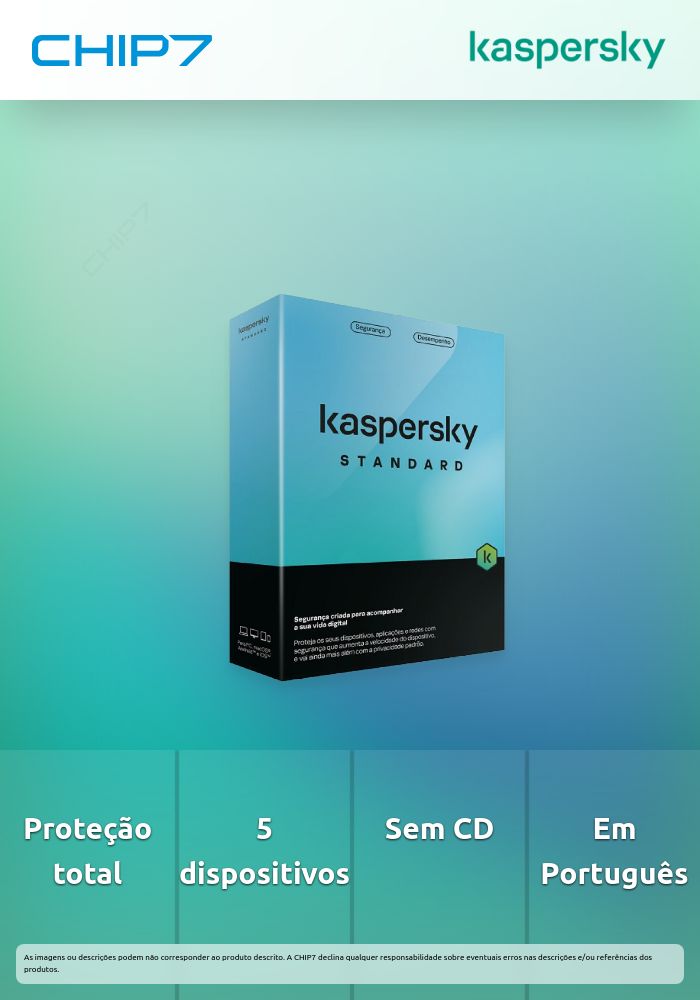 Software Kaspersky Standard 5 Dispositivos noCD PT