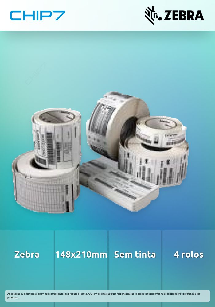 Etiquetas Papel Zebra 148X210MM THER CF.4