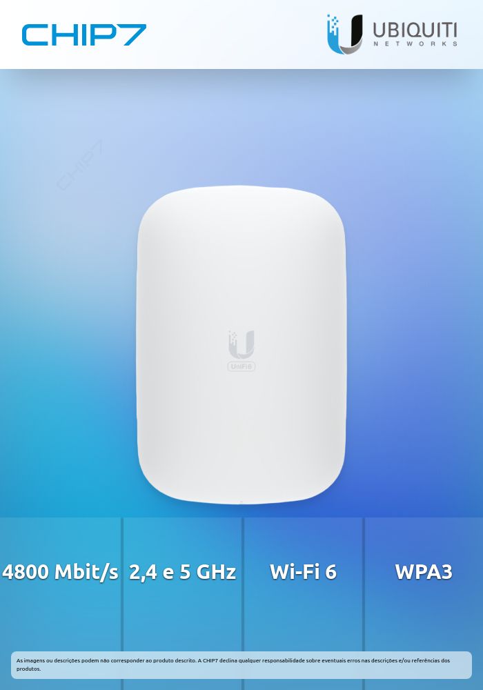 Access Point Ubiquiti WiFi 6 Extender Branco (U6-Extender)