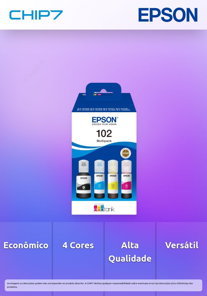 102 EcoTank 4-colour Multipack (WE)