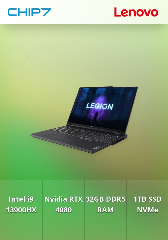 Portátil Lenovo Legion Pro 7 16IRX8H-869 - I9 13900HX / 32GB RAM / 1TB SSD / 16