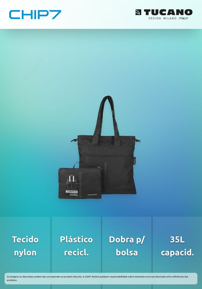 Saco Tucano - Compatto Eco (Preto)
