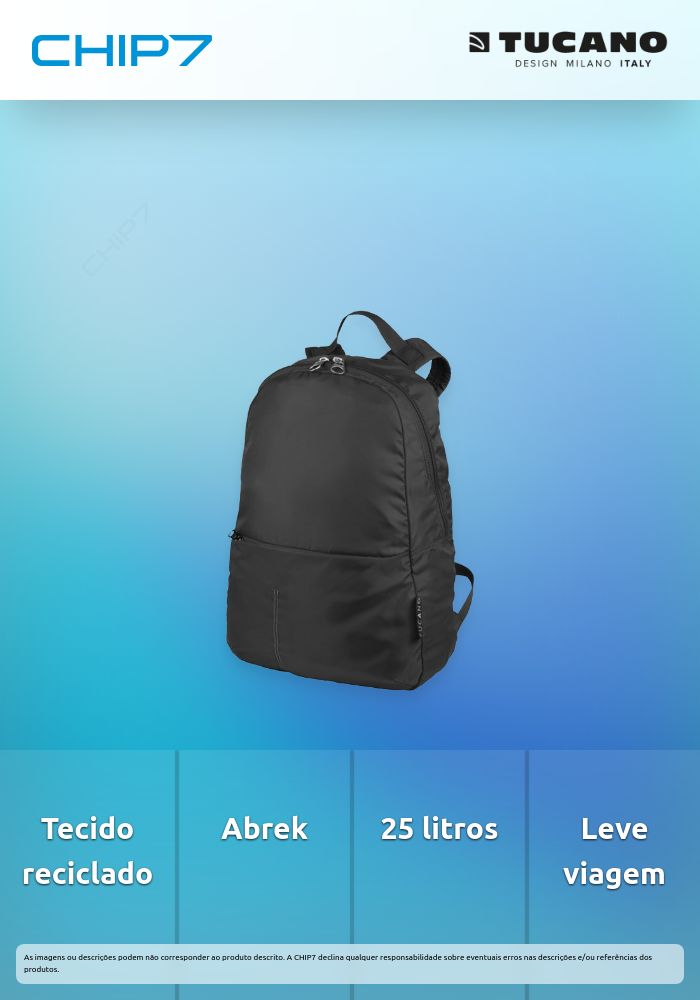 Mochila Tucano - Compatto Eco (Preta)
