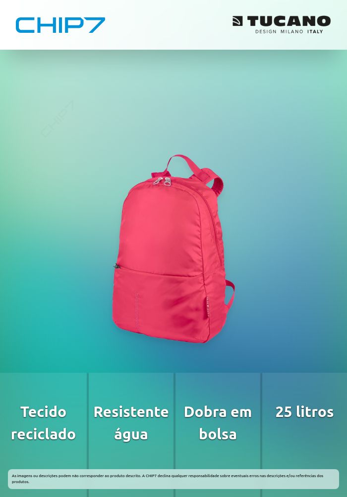 Mochila Tucano - Compatto Eco (Rosa)