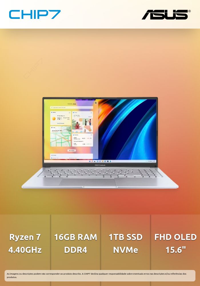 Portátil ASUS - AMD Ryzen 7 5800H/HS / 16GB RAM / 1TB SSD / 15.6