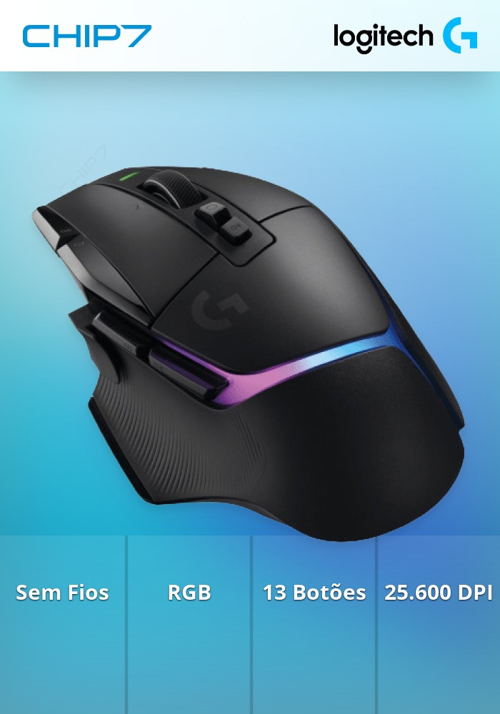Rato Gaming Logitech G Series G502 X Plus LightSpeed RGB 25