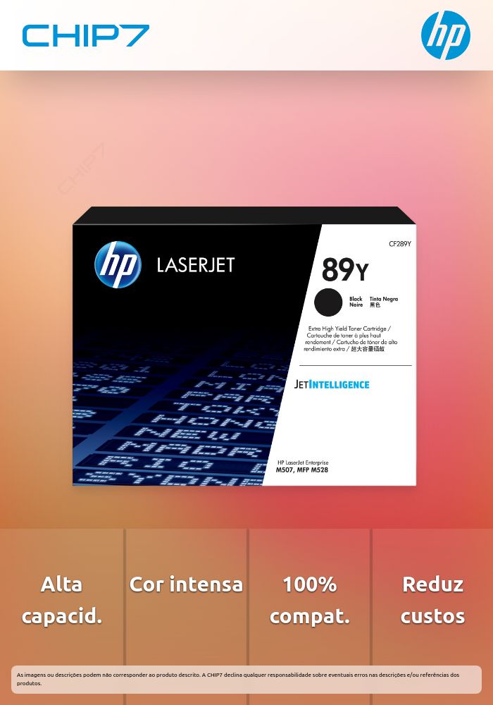 Toner HP 89Y Alta capacidade Preto Original LaserJet