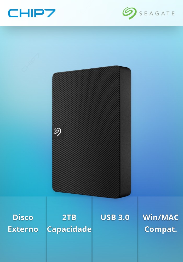 Disco Externo HDD Seagate 2TB Expansion 2.5