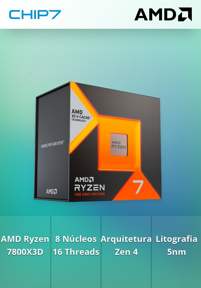 Processador AMD Ryzen 7 7800X3D
