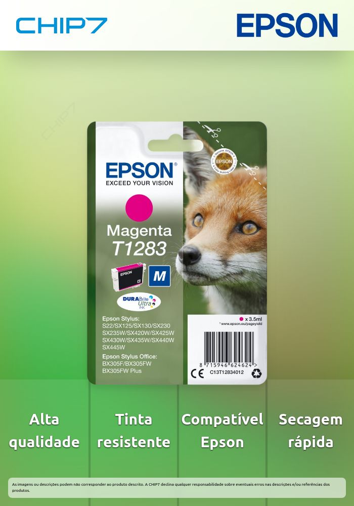 Singlepack Magenta T1283 DURABrite Ultra Ink