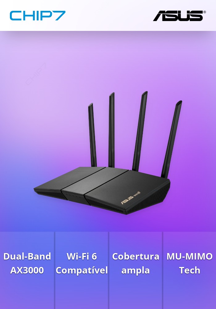 Router ASUS RT-AX57 - Wireless AX3000 dual-band Wi-Fi