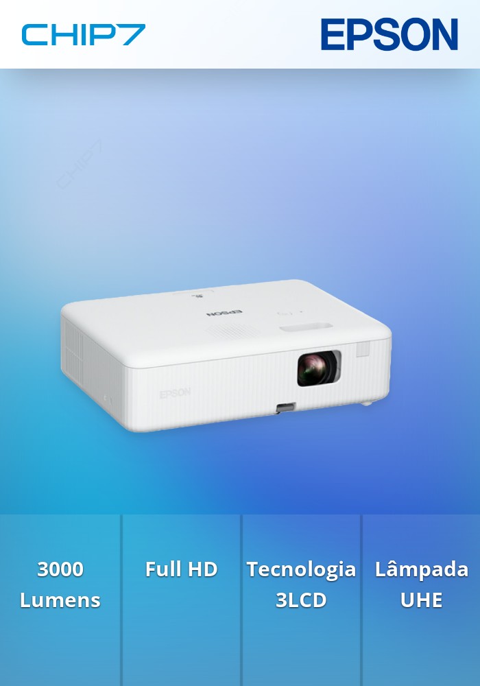 VIDEOPROJECTOR EPSON 3000 Lumens Full HD CO-FH01 3LCD
