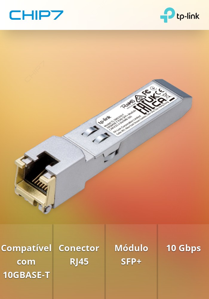 Módulo TP-Link 10GBASE-T RJ45 SFP+