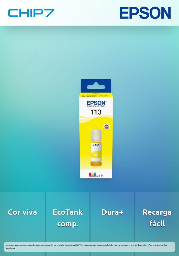 113 EcoTank Pigment Yellow ink bottle