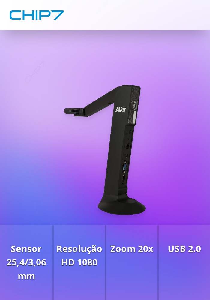 Visualizador AVER M11-8MV 8MP FULL HD 60FPS 20X ZOOM VGA HDMI USB