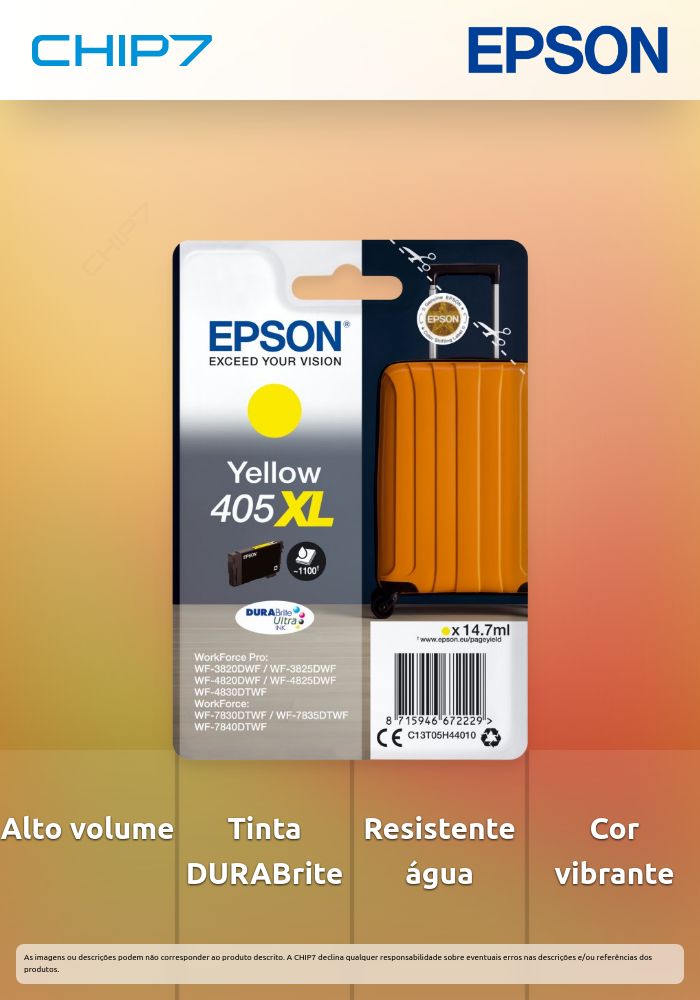 Singlepack Yellow 405XL DURABrite Ultra Ink