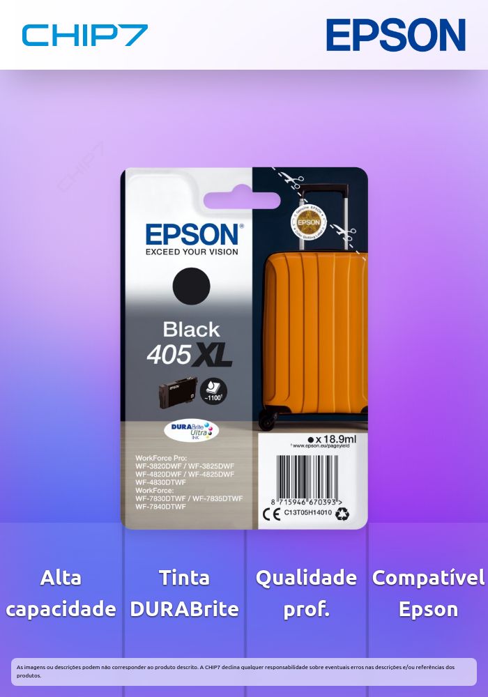 Singlepack Black 405XL DURABrite Ultra Ink