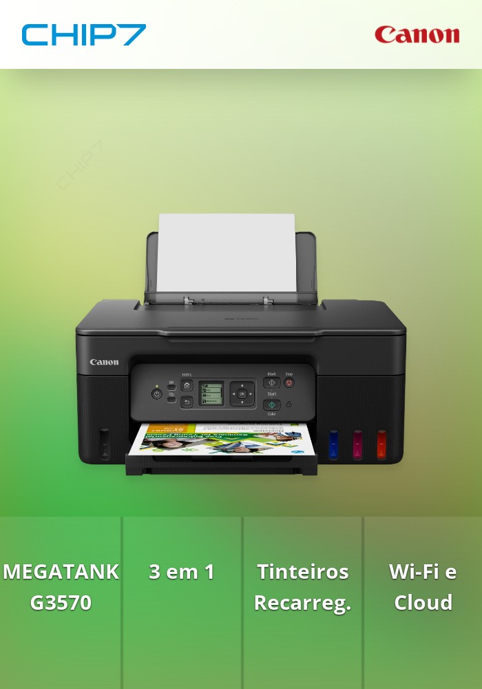 Impressora Multifunções CANON Megatank G3570 - WiFi