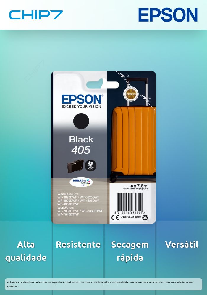 EPSON TINTEIRO PRETO 405 WF-38xx/48xx