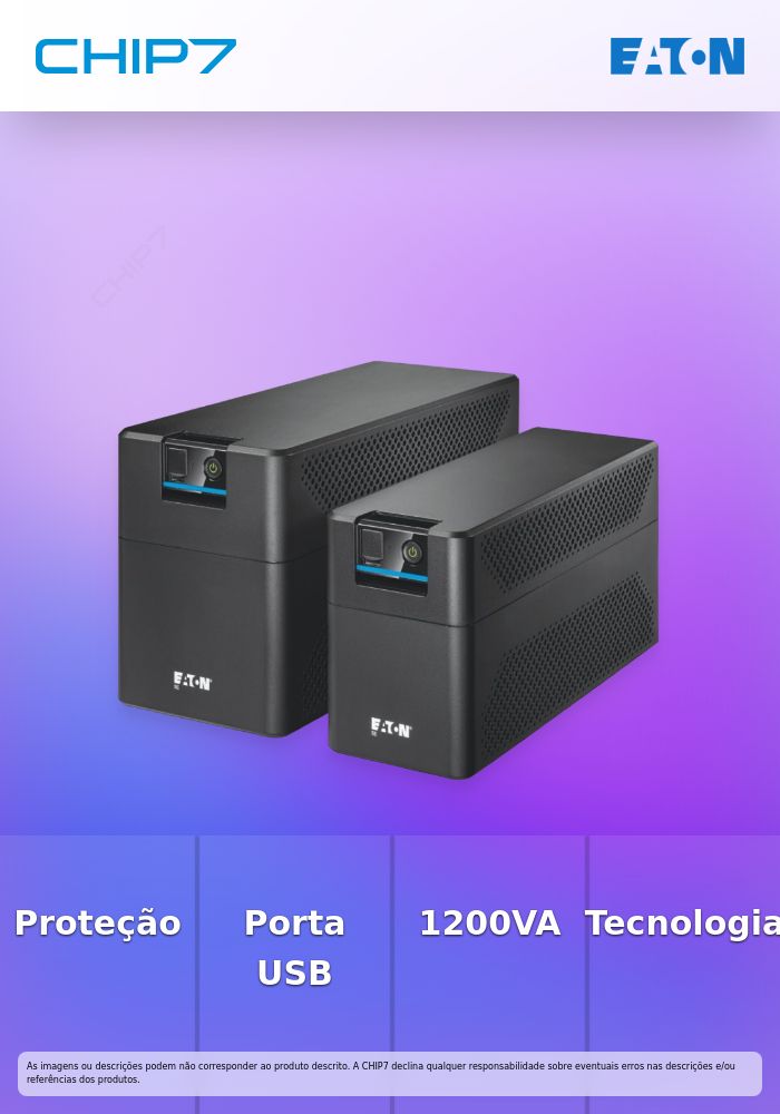 UPS Eaton 1200VA / 600W / USB / Schuko - 5E 1200 USB DIN G2
