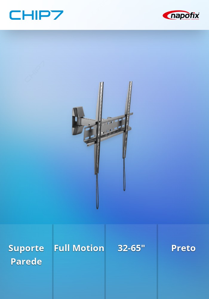 Suporte de Parede TV Napofix - Full Motion 32-65