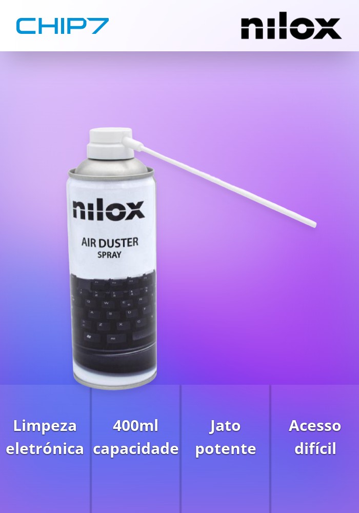 Spray Ar Comprimido 400ml Nilox
