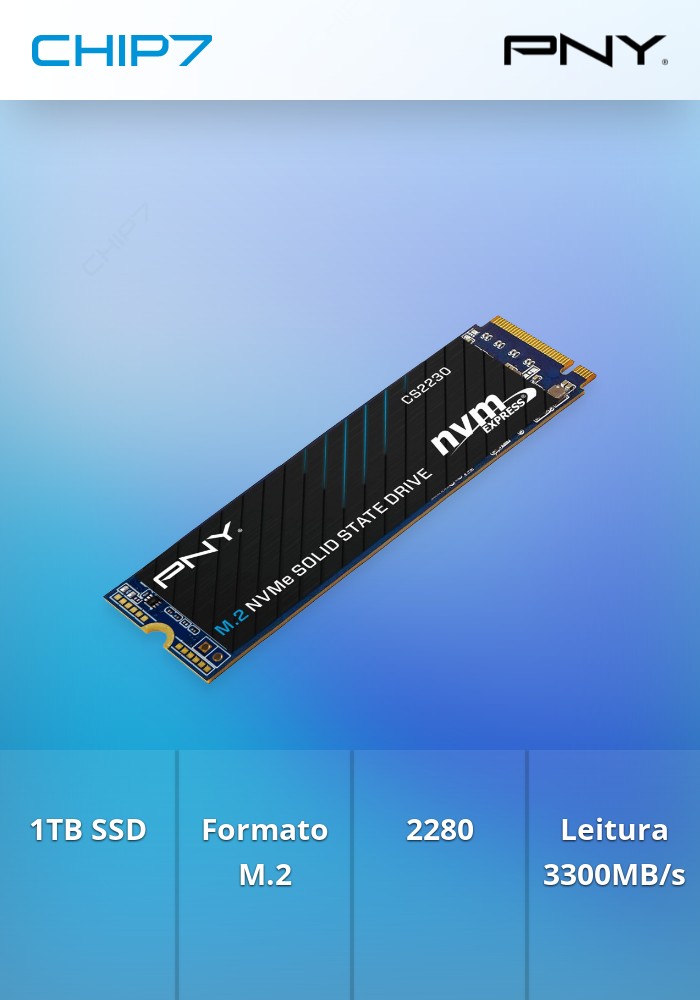 Disco SSD PNY 1TB M.2 NVMe PCIe CS2230