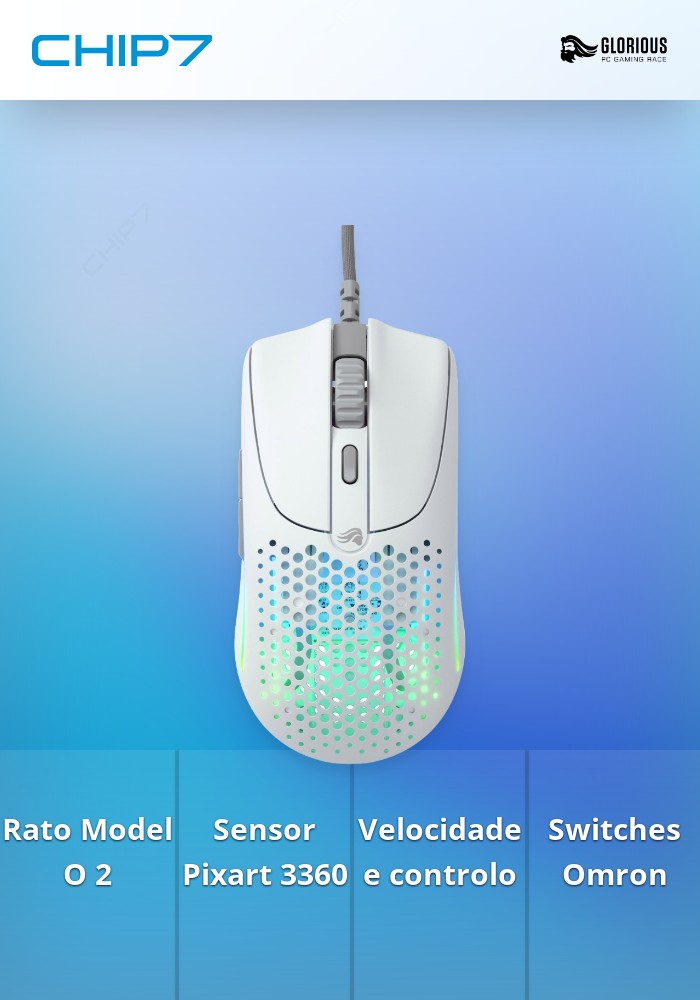 Rato Gaming Glorious Model O 2 Branco