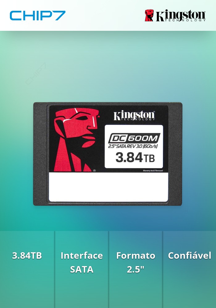 3.84TB SSD Kingston DC600M (Mixed-Use) 2.5” Enterprise SATA