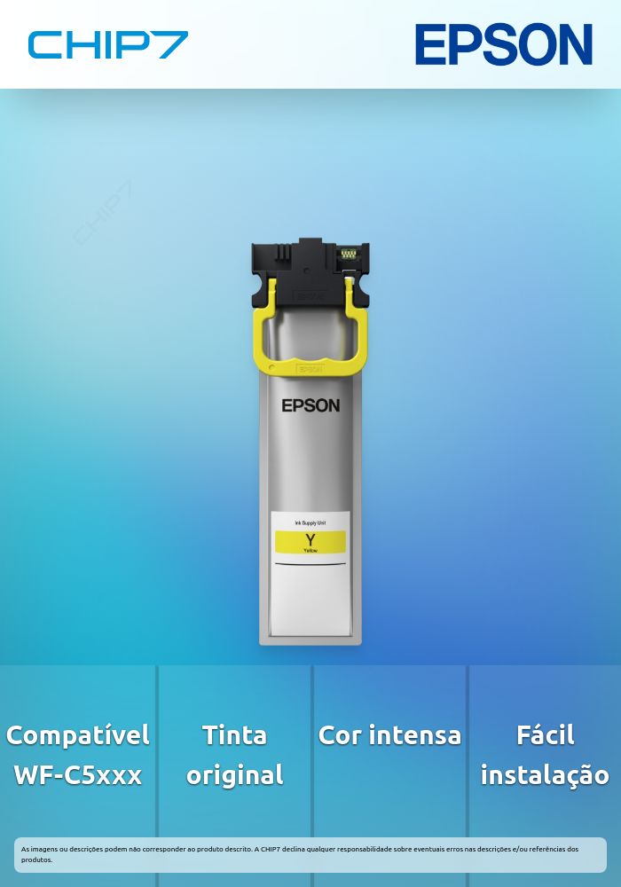 Tinteiro EPSON T9444 Amarelo L - WorkForce Pro WF-C5xxx