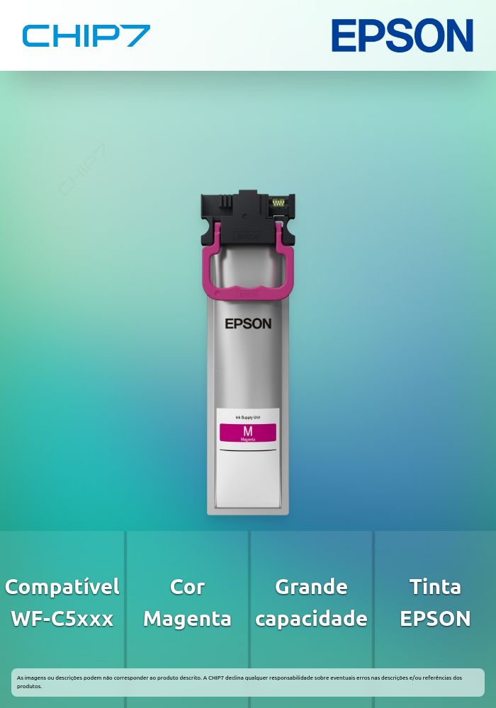 Tinteiro EPSON T9443 Magenta L - WorkForce Pro WF-C5xxx