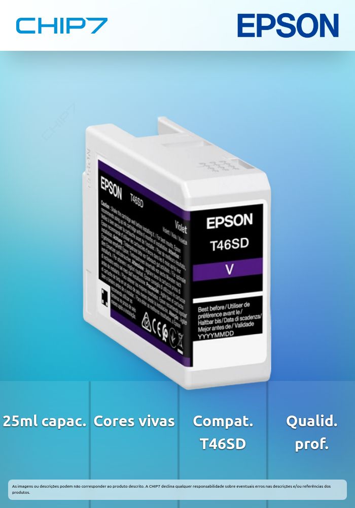 Singlepack Violet T46SD UltraChrome Pro 10 ink 25ml