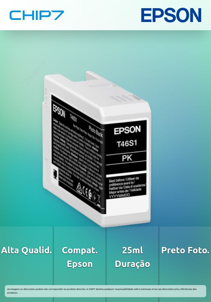 Singlepack Photo Black T46S1 UltraChrome Pro 10 ink 25ml