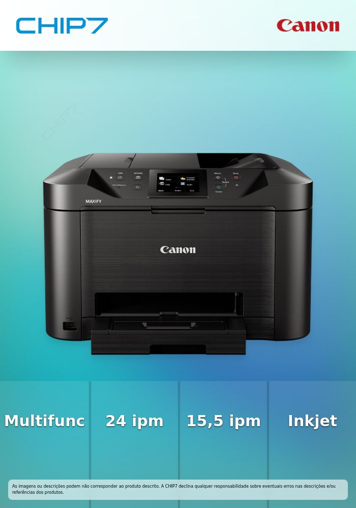 Impressora Canon - Impressão / Cópia / Digitalização / Wi-Fi / Cloud Link / Jacto de Tinta -  MAXIFY MB5150