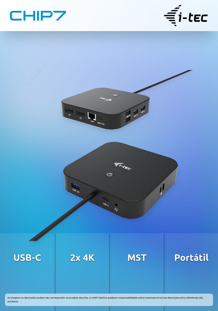 Docking Station I-TEC USB-C 2X 4K MST PAR