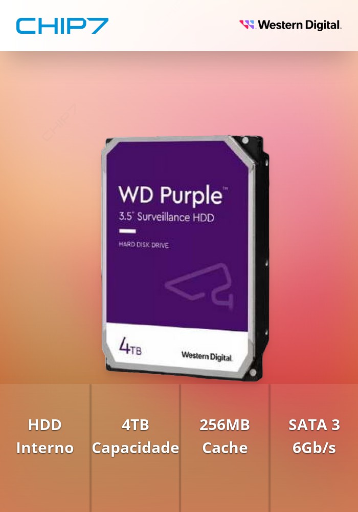 Western Digital 4TB パープル WD43PURZ HDD HD Western Digital WD Purple, 4TB, 3.5, 5400RPM, Sata III 6GB/s
