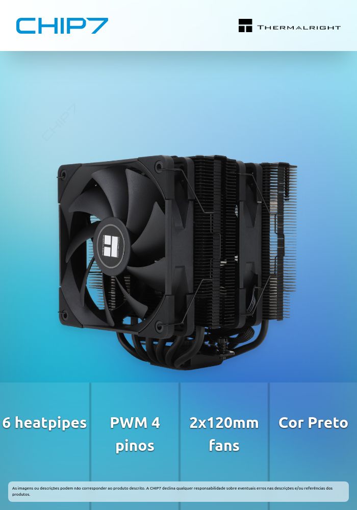Cooler CPU Thermalright Peerless Assassin 120 Preto