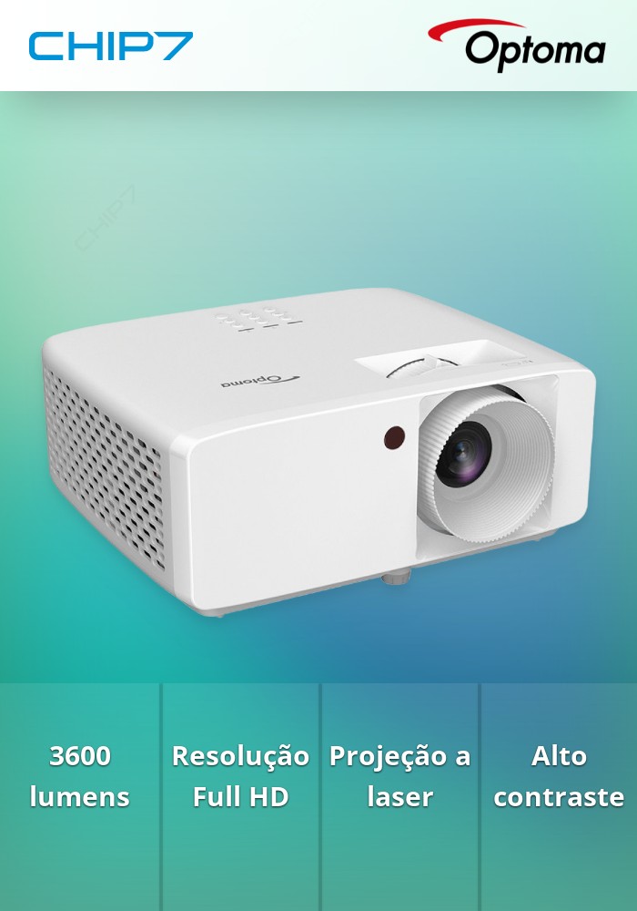 Projetor Optoma ZH350 3600 Lumens Full HD