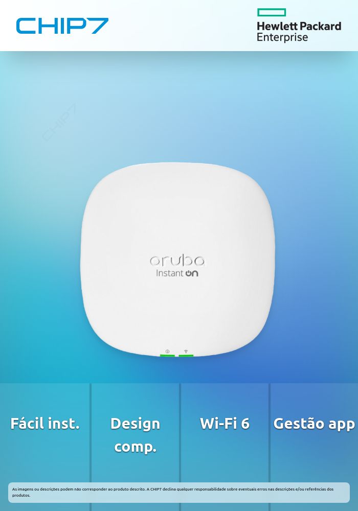 Bundle Aruba Instant On Access Point 25 com Adaptador de Energia 12V/18W (EU)