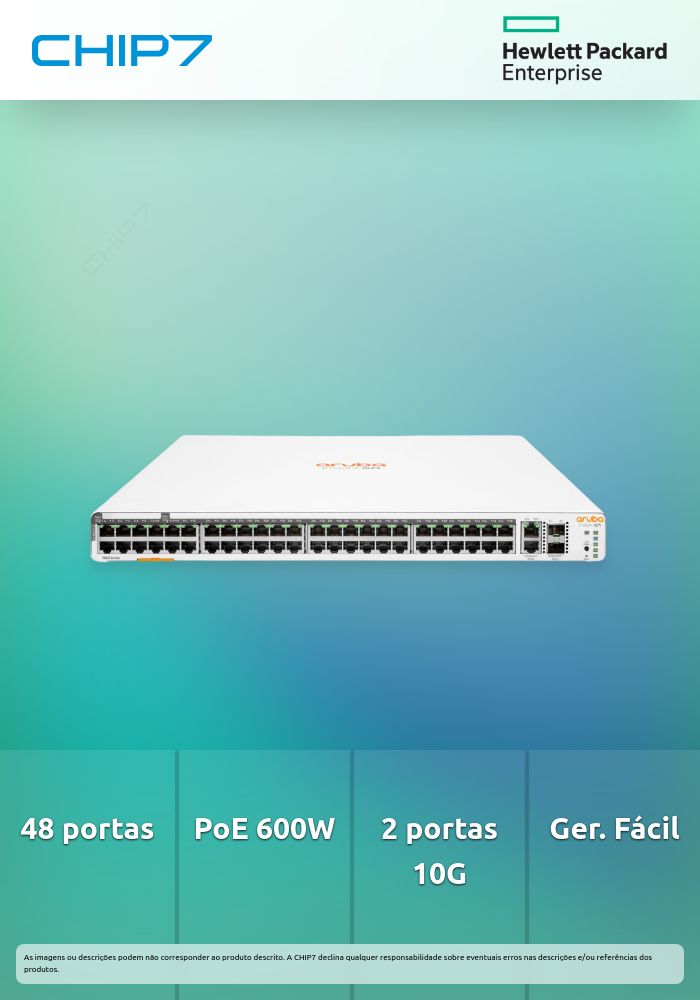 Switch HPE Aruba Instant On 1960 48G 2XT 2XF 600W
