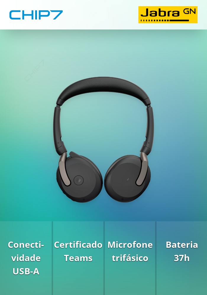 Headset Jabra Evolve2 65 Flex MS USB-A (26699-999-999)