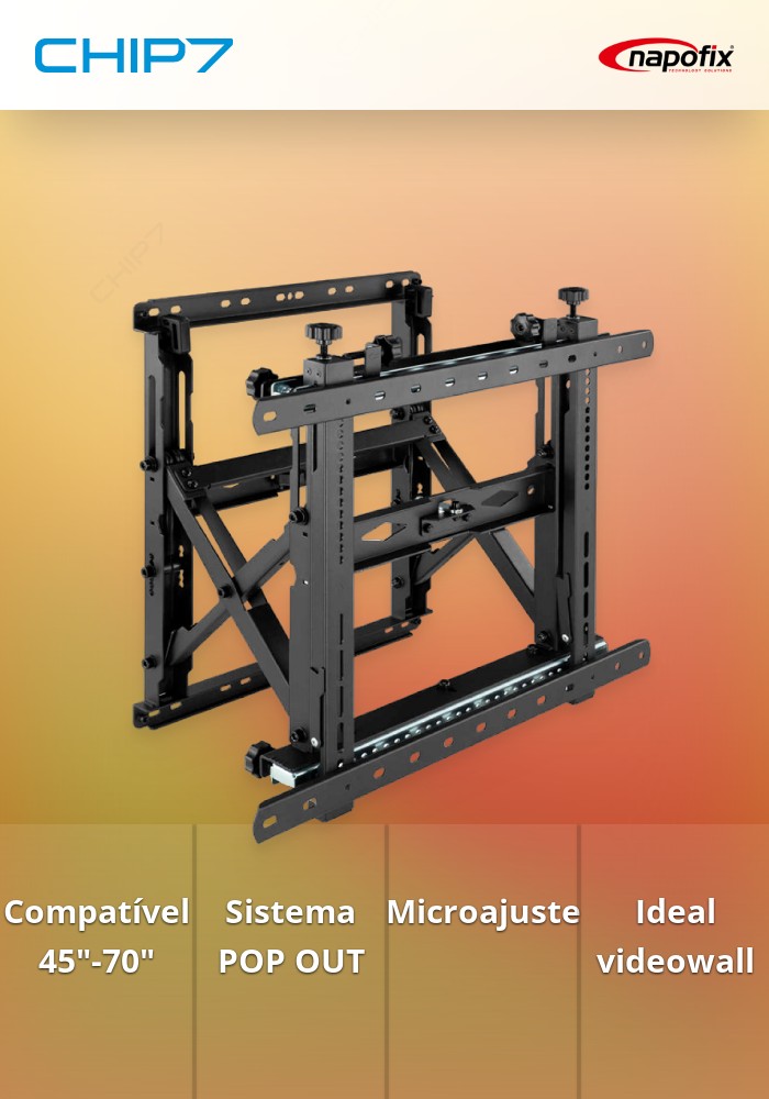 Suporte Parede NAPOFIX VIDEOWALL 45