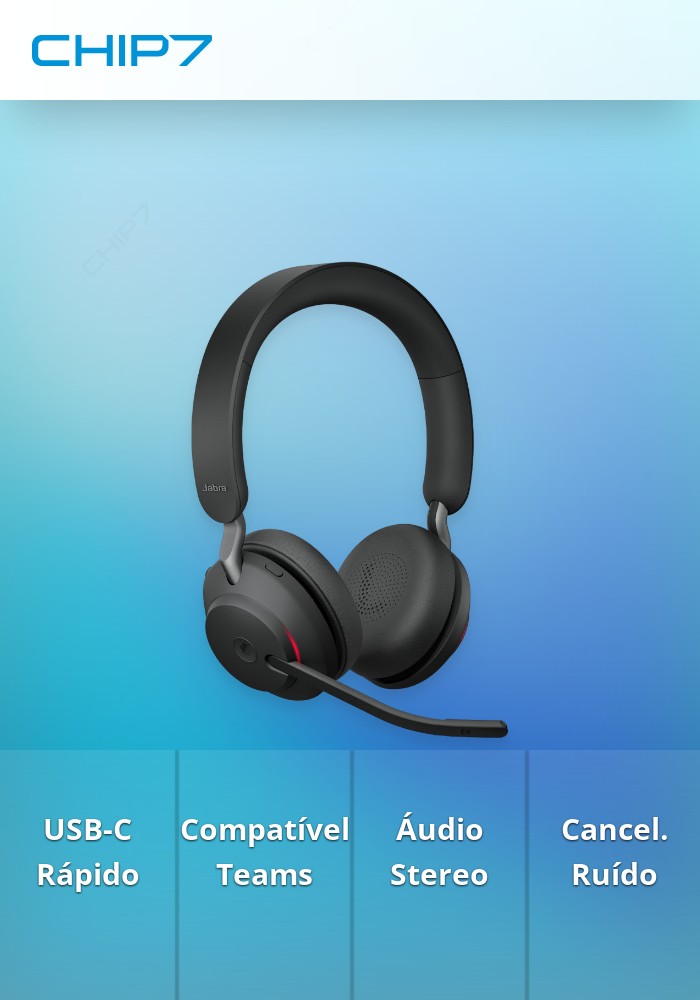 Headset USB-C Jabra Evolve2 65 MS Stereo (26599-999-899)