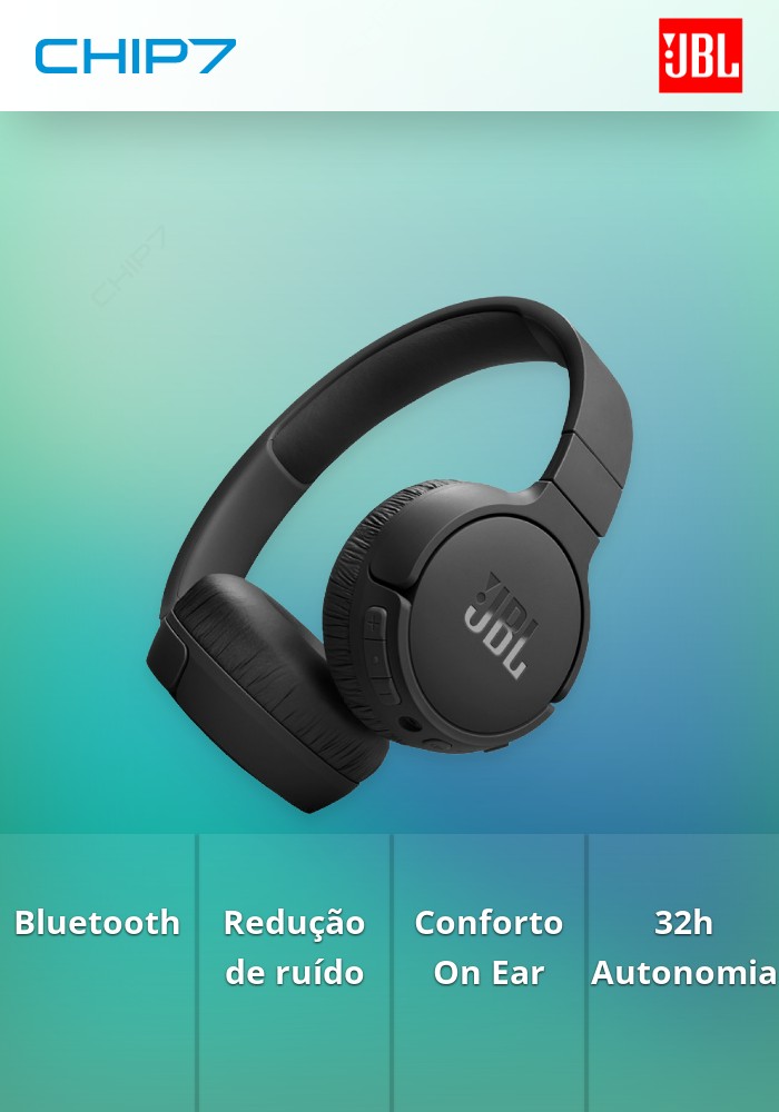 Auscultadores Bluetooth JBL Tune 670 NC On Ear Preto