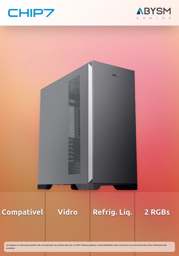 Caixa E-ATX Abysm Danube MURA BX 300 PRO Preta