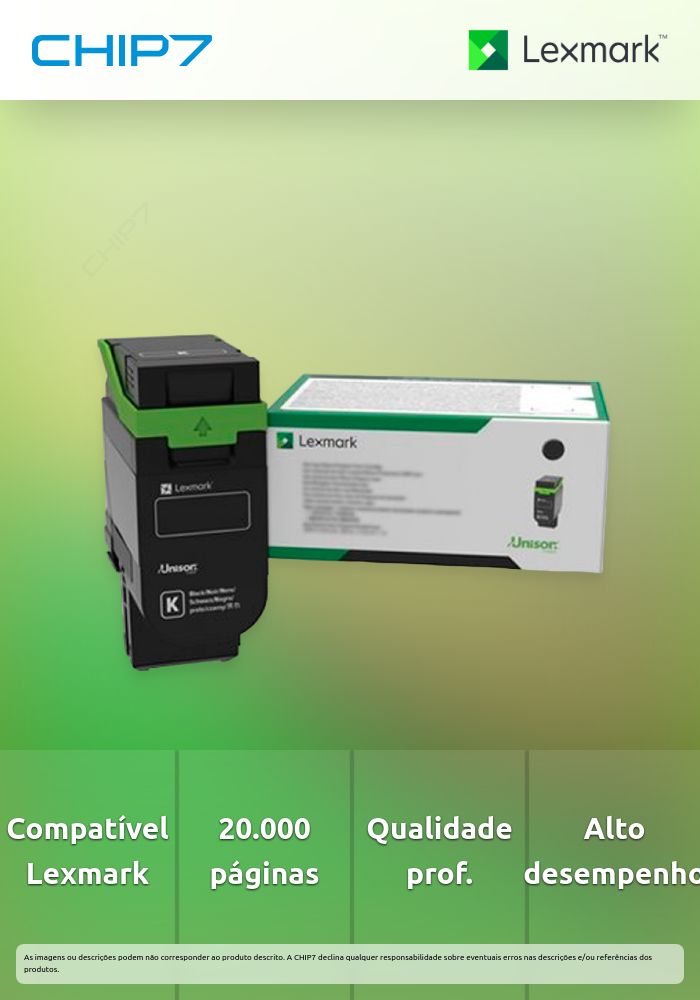 LEXMARK TONER PRETO C2335/XC2335 20K